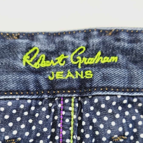 Robert Graham Men's 44 x 33 Classic Yates Straight Leg Medium Wash Men's Jeans - Picture 2 of 13